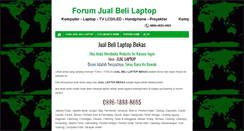 Desktop Screenshot of forumjualbelilaptop.com